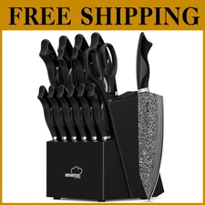 Elegant Black Knife Set with Superior Craftsmanship