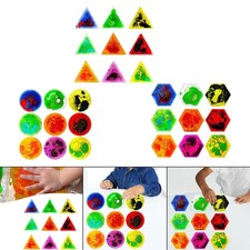 9x sensorisches weiches Gel flüssiges Spielzeug flüssige Bewegung Fliesen für Spielzimmer Kinder Erwachsene
