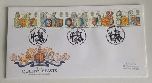 GB QEII 1998 The Queens Beasts Royal Mail FDC Westminster Abbey London SW1 SHS