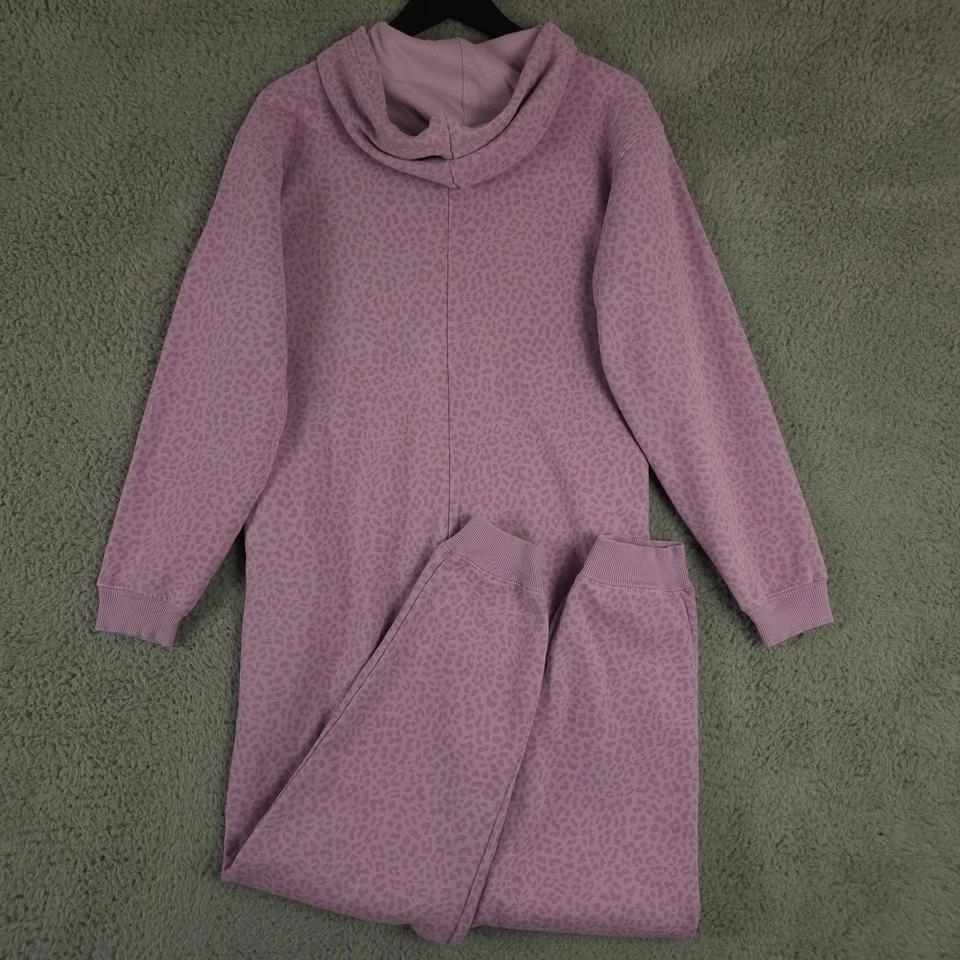 Mono Fabletics One Piece Pequeño Púrpura Leopardo Forever Polar Con Capucha Salón Foto 2 de 4