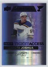 2021 Upper Deck Credentials Debut Ticket Access Purple 5/10 Dakota Joshua 0ta8
