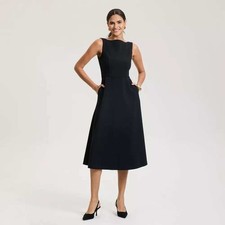 A New Day Tailored Midi Dress Black Size M New With Tags