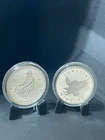 Sunshine Mint 1 oz .999 silver round & Engelhard 1 oz .999 Silver round