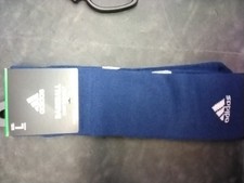 1 Pair LARGE BLUE ADIDAS BASEBALL OVER THE CALF COMPRESSION SOCKS