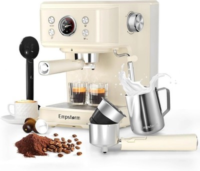20 Bar Espresso Maker 2 in 1 White