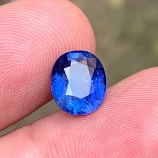 4.03 Carat Deep Blue Natural Sapphire Oval Shape From SriLanka
