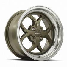 15x8.5 Klutch Sl2 4x100 17 Bronze Machined Lip Wheels Rims Set4 73.1