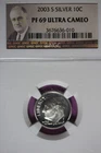 2003 S NGC PF69 ULTRA CAMEO SILVER ROOSEVELT DIME #B51739