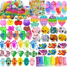 126 Pcs Pop Party Favors for Kids, Treasure Box Toys for Classroom Prizes, Pinat