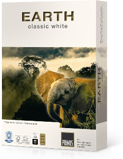 Earth Classic White - Carta riciclata - 1 risma formato A4 21x297cm 80gr per uff