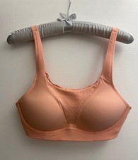 Women Lululemon Run Times Bra High Support B G Cups Melon Sorbet Size 36B
