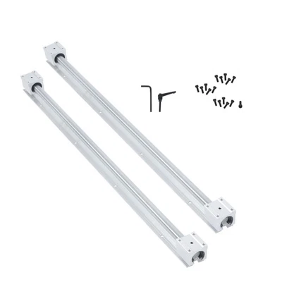 WALTVOTUR SBR20 800mm Linear Rail Guide Kit with 4 SBR20UU Blocks for CNC Router