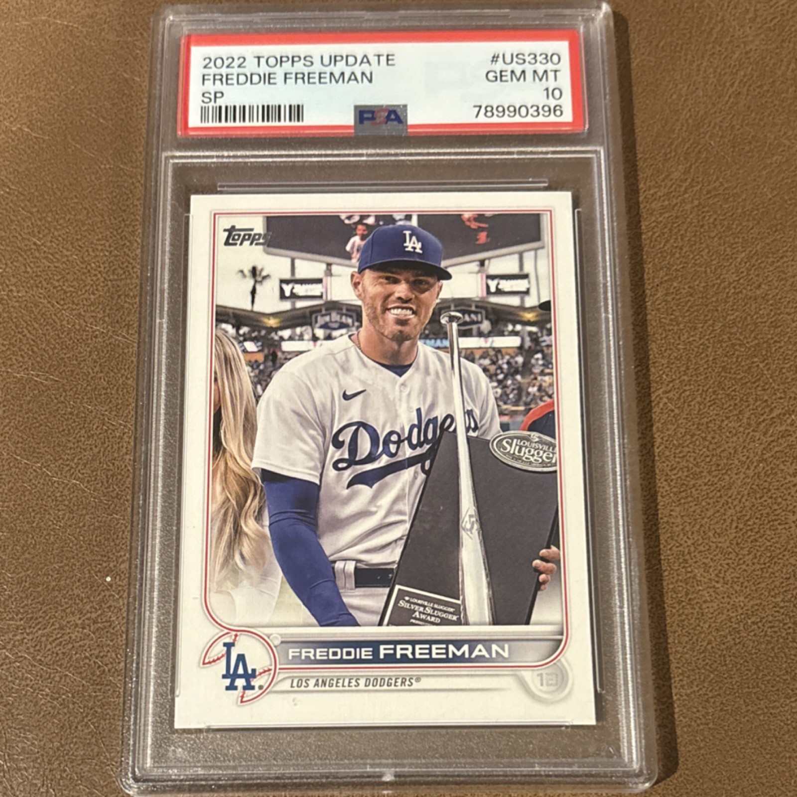 Topps Update Series Baseball - Freddie Freeman #US330 Dodgers SP PSA 10 2022