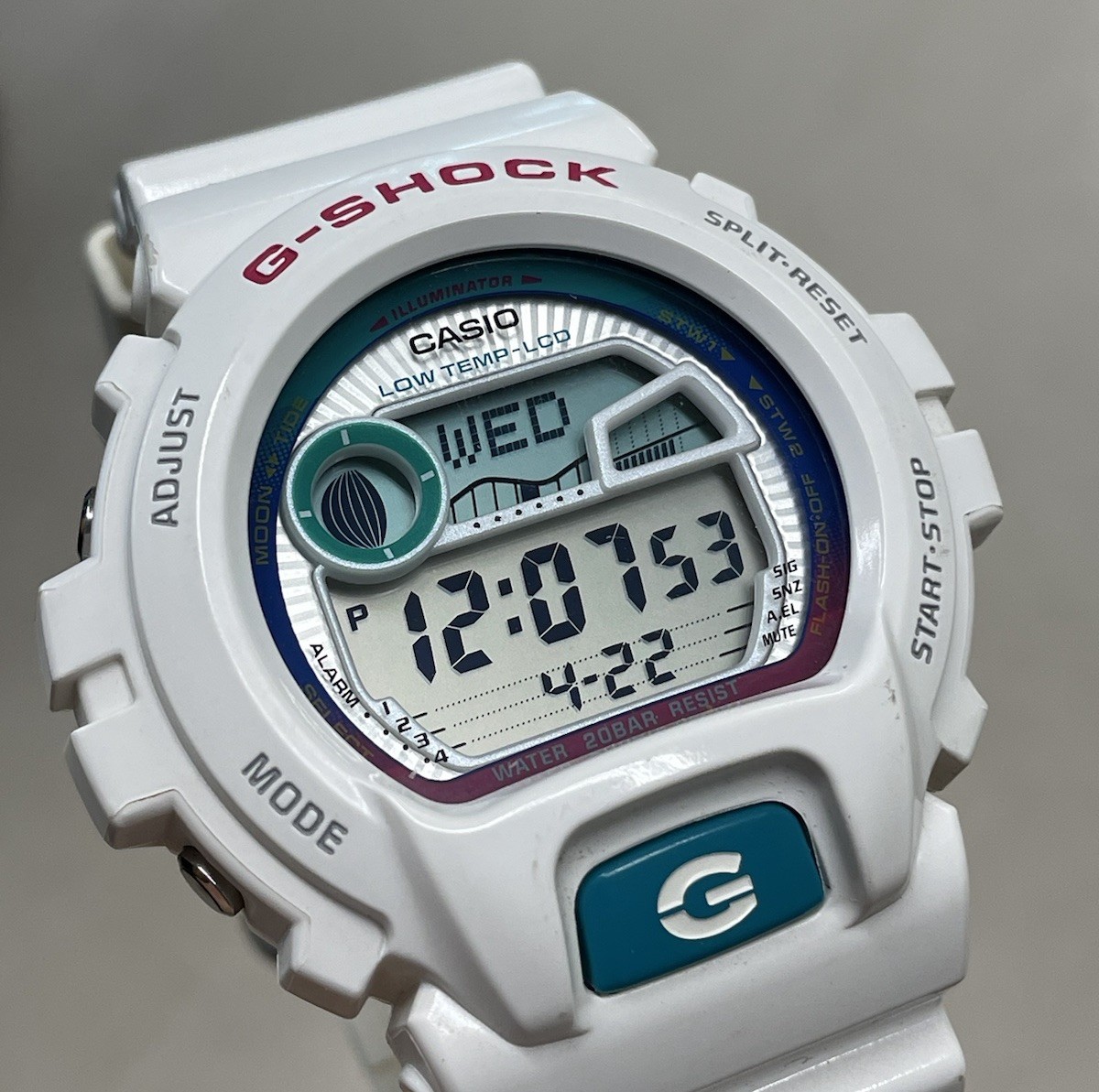 Casio G-Shock G-LIDE Tide and Moon Phase GLX-6900 Watch White | eBay