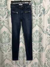 Hollister Skinny Zipper Accent Jeans Stretch Size 23/31 00R