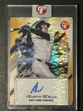 2025 Topps Pristine - Autographs Austin Wells #PA-AW Gold Pristine Pulsar. /50E7