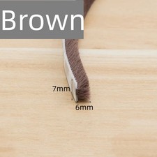 10M Self-Adhesive Draught Excluder Brush Strip Casement Door Window Seal Tape