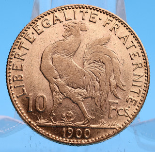 Frankreich 10 Francs 1900 Marianne Coq 3 23 Gramm 900 Gold Ss