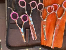 GIMARS Lot of Four Used Dog Grooming Scissors