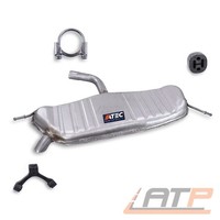 EndschalldÄMpfer SET Auspuff SchalldÄMpfer FÜR VW Touran 1T 1.6 2.0 FSI BJ 03-07