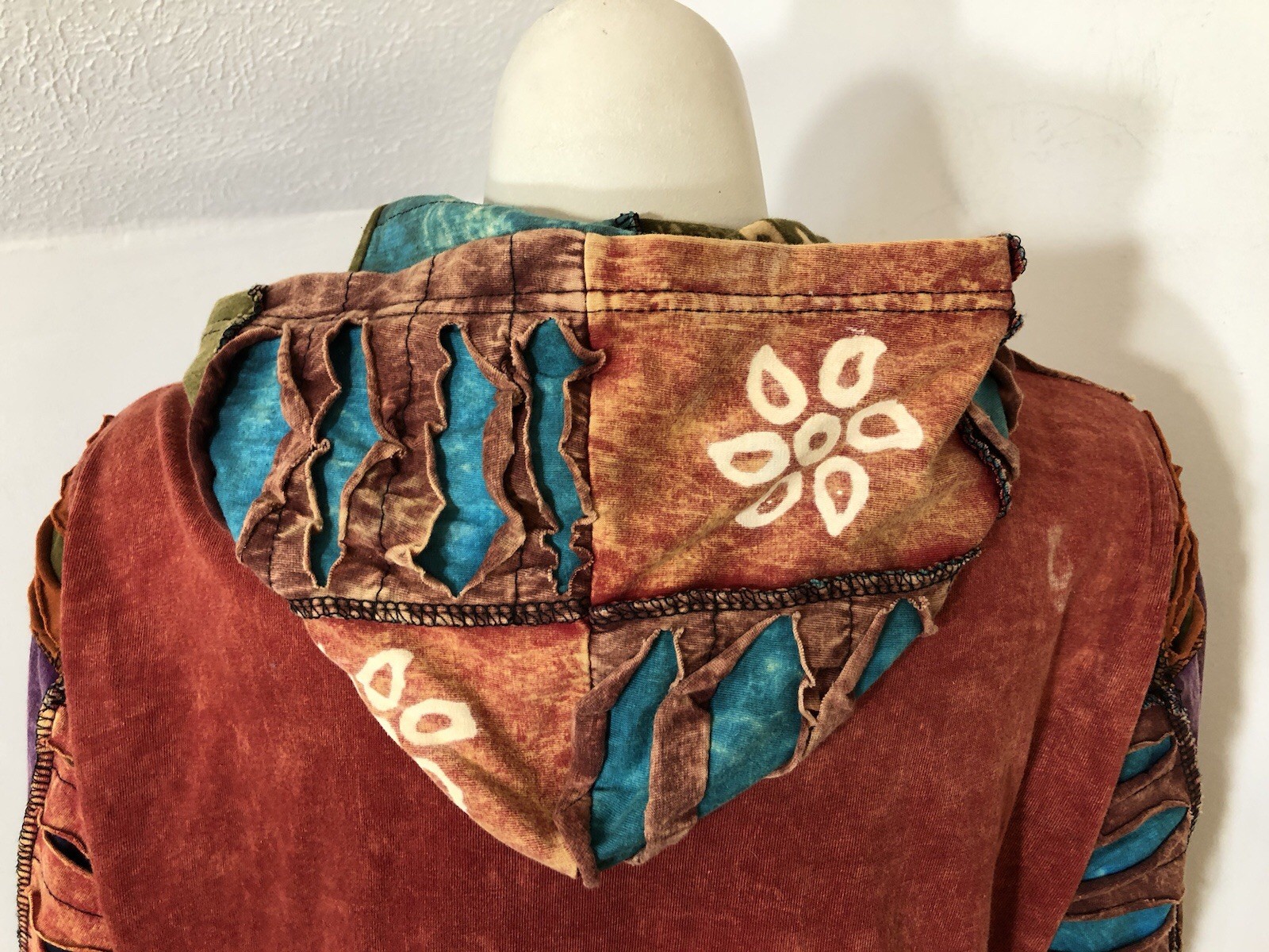 Rising International Large Zip Up Patchwork Hoodi… - image 6