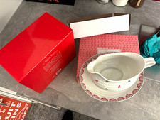 Sophie Conran for Portmeirion Christmas Porcelain Gravy Boat & Stand 0.55L