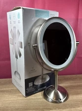 Conair Lighted Makeup Mirror LED 1X/7X Magnifying Double Side Open Box TESTED J1