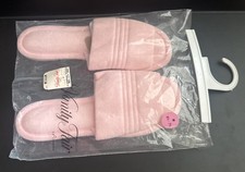 Vanity Fair Slippers 6.5-7.5 Pink Cham Vintage 1970s Cottagecore USA Made NOS