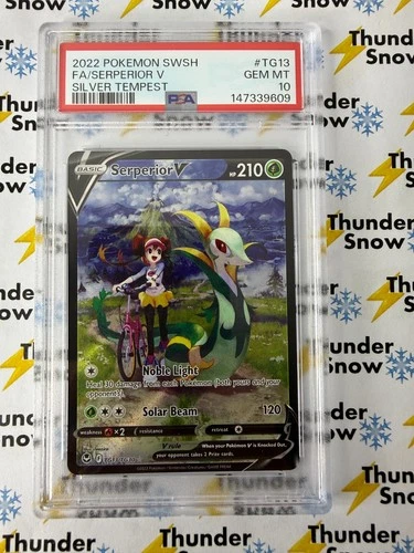 Serperior V #TG13 2022 Pokemon Silver Tempest PSA 10