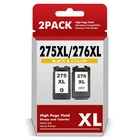 2 Pack PG-275XL CL-276XL Ink Cartridges For Canon PIXMA TS3520 TS3720 TR4720