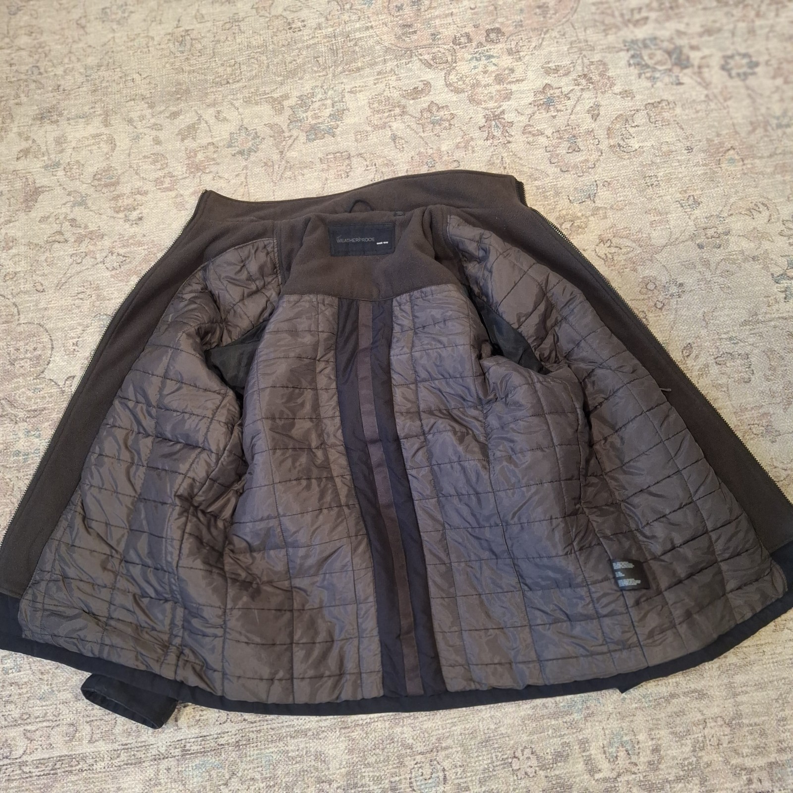 Weatherproof Black Polyester Softshell Double Zip… - image 9