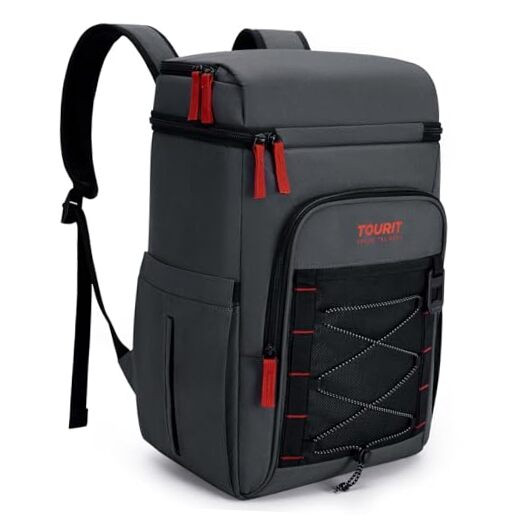 30 Can Insulated Leak-Proof Backpack Cooler with Thick Dark Grey Lining-image