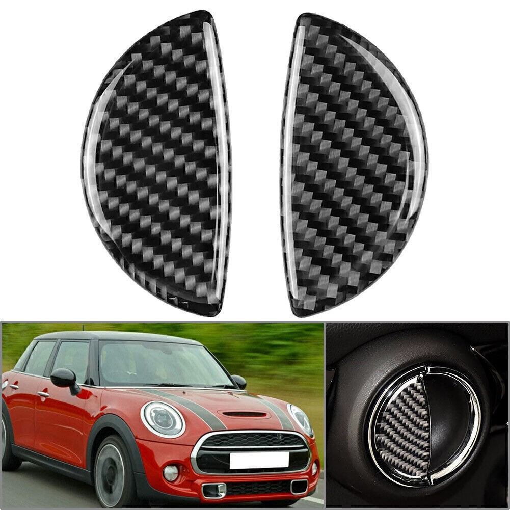 Door Handle Cover Trim For BMW Mini Cooper R55 R56 R60 F55 2003-18 Carbon Fiber