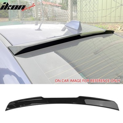 Fits 15-21 Subaru WRX STI X Style Rear Roof Spoiler Painted #D4S Crystal Black
