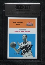 BAS 2001-02 Fleer Platinum Keith Van Horn #74 Seal of Authenticity Auto 3c7