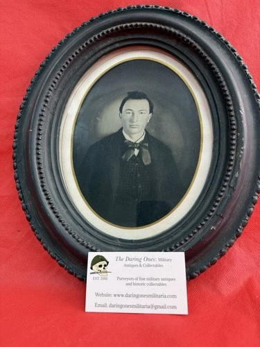Original US Framed Civil War Era Portrait/Photo Named