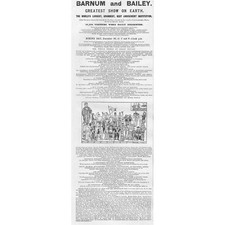 PT BARNUM & BAILEY Greatest Show on Earth Victorian Advertisement 1898
