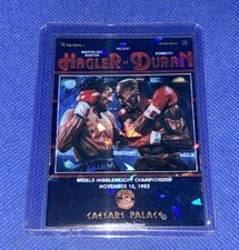 Marvin Hagler vs Roberto Duran Boxing Custom Holo Foil Mini Poster Card