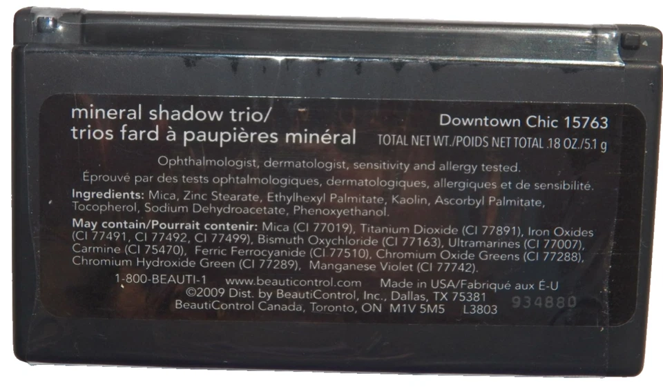 BC Beauticontrol (2009) Downtown Chic mineral shadow trio 15763- New, Sealed - Image 3 of 3