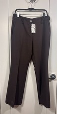 Ann Taylor LOFT Women's Kate Black Dress Pants Wide Leg Size 8 29" Length