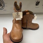 Cody James Men's Brown Leather Western Pull-On Ankle Boots Round Toe US 6 — photo 8