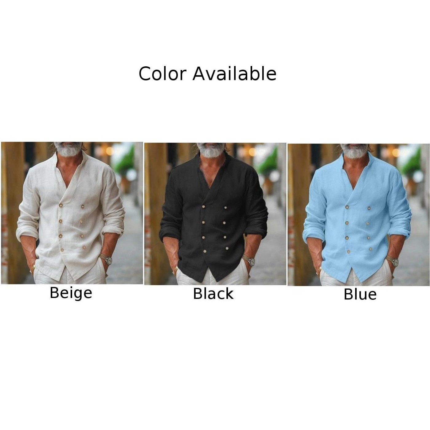 FILA Camicia a due file per tutti i giorni abbigliamento vacanza tinta unita abbigliamento uomo