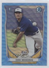 2014 Bowman Draft Chrome Blue Wave Refractor Kodi Medeiros #CDP9 14lm