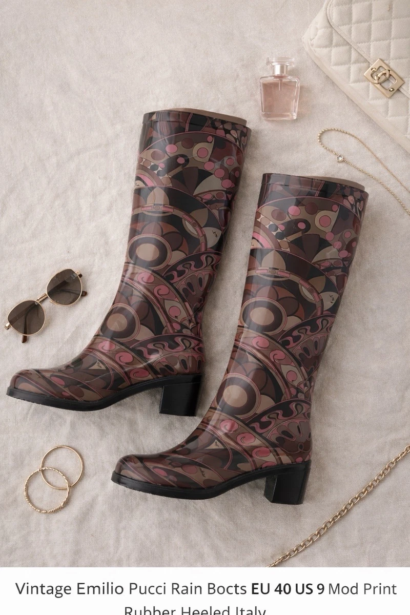 Rubber Boots Emilio Pucci Multicolor for Women for sale | eBay