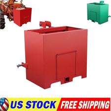   3 Point Ballast Box w/ 2" Hitch Receiver 800Lb for Category 1 Tractor Attachme
