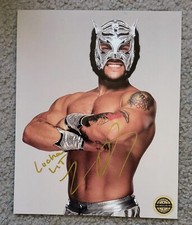 Lince Dorado Signed 8x10 Pro Wrestling Tees COA With Inscription Rare 🔥🔥🔥 