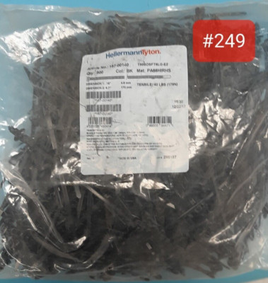 Hellermann Tyton 157-00140 (BAG OF 500) *NEW* Cable Tie Mounts Zip .18'' x 6.7''