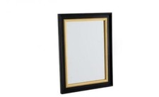 Bohome Black & Gold Framed Mirror - Medium