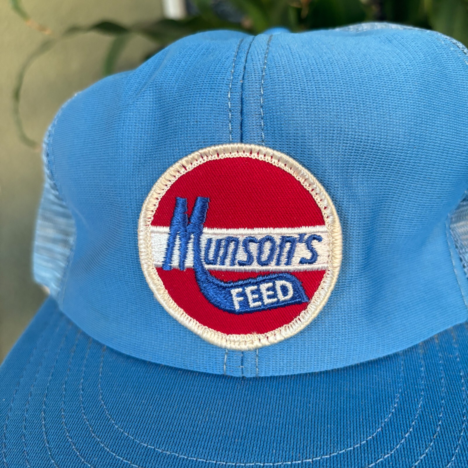 Vintage Munson’s Feed Patch Hat Snapback Cap Truc… - image 2