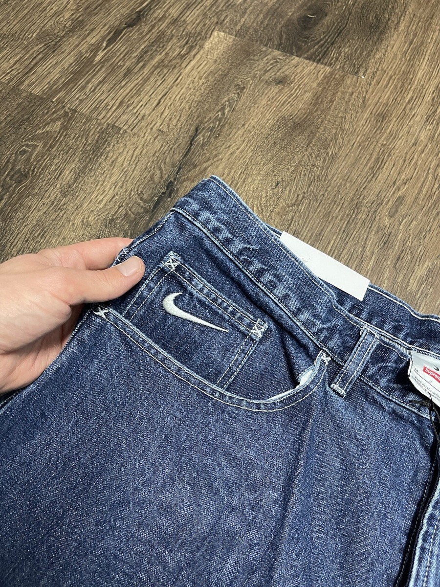 Supreme x Nike Denim Short Blue Indigo Size 34 New With Tag Supreme x Nike Denim Short Blue Indigo Size 34 New With Tag